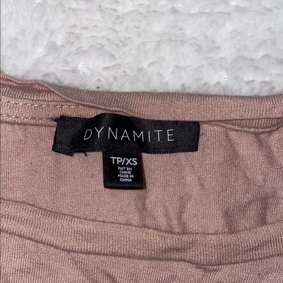 ✿ side ribbed ashy pink top (dynamite) ✿ - Picture 3 of 3